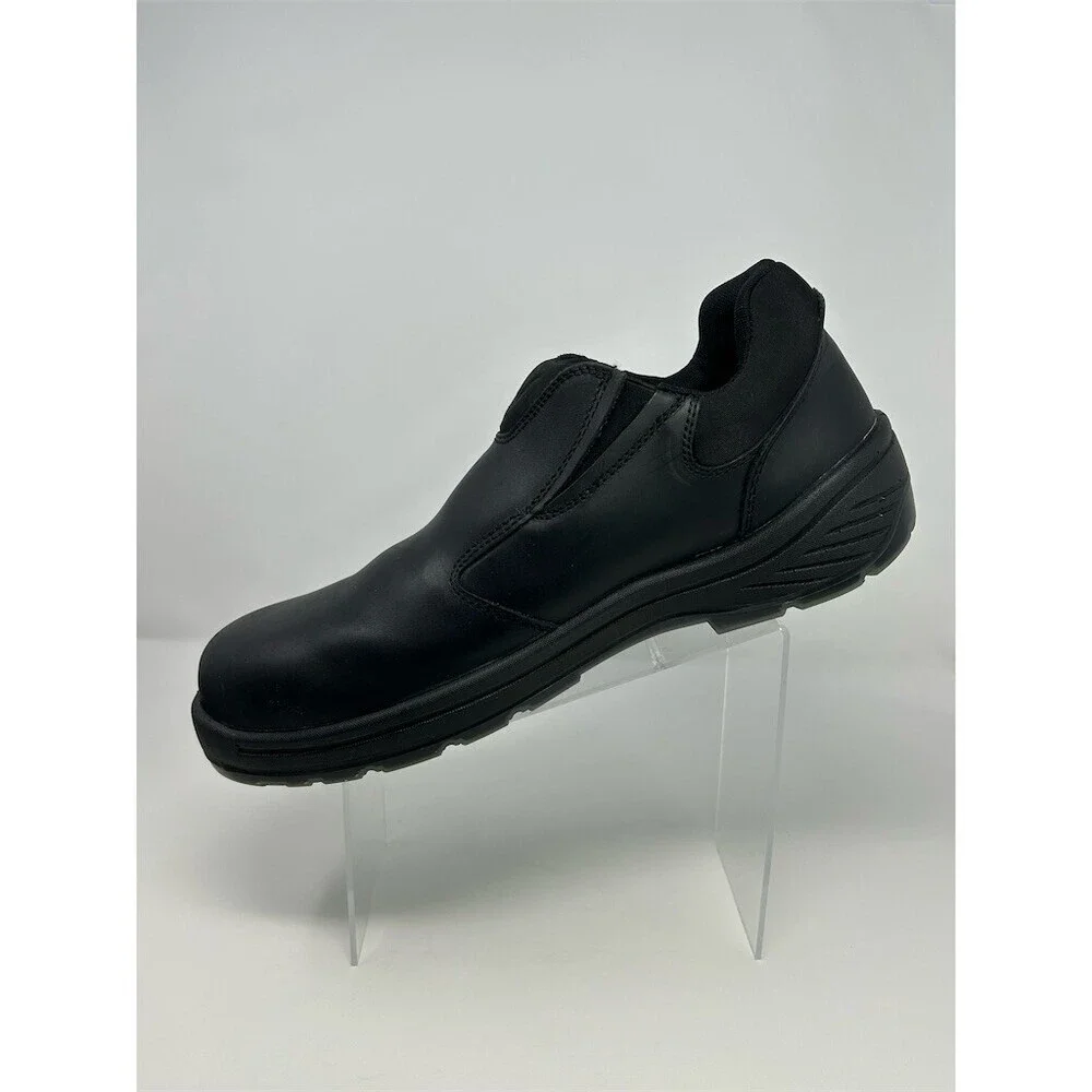 Thorogood Men's Black Slip-On Safety Toe Work Loafer Shoes Slip Resistant 15